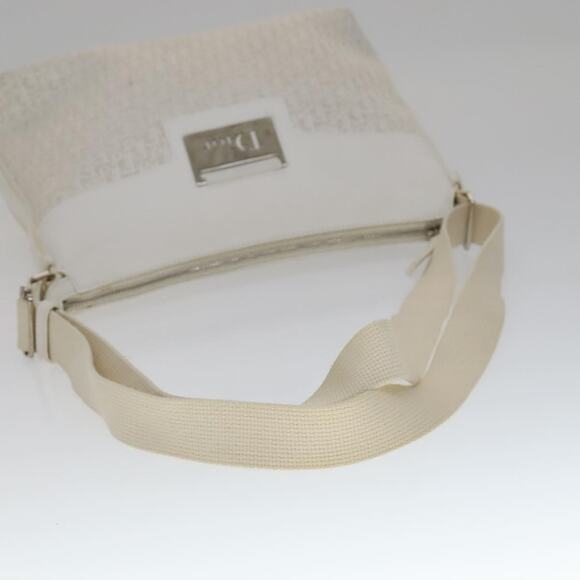 DIOR Trotter Canvas Shoulder Bag White Silver - Picture 7 of 12